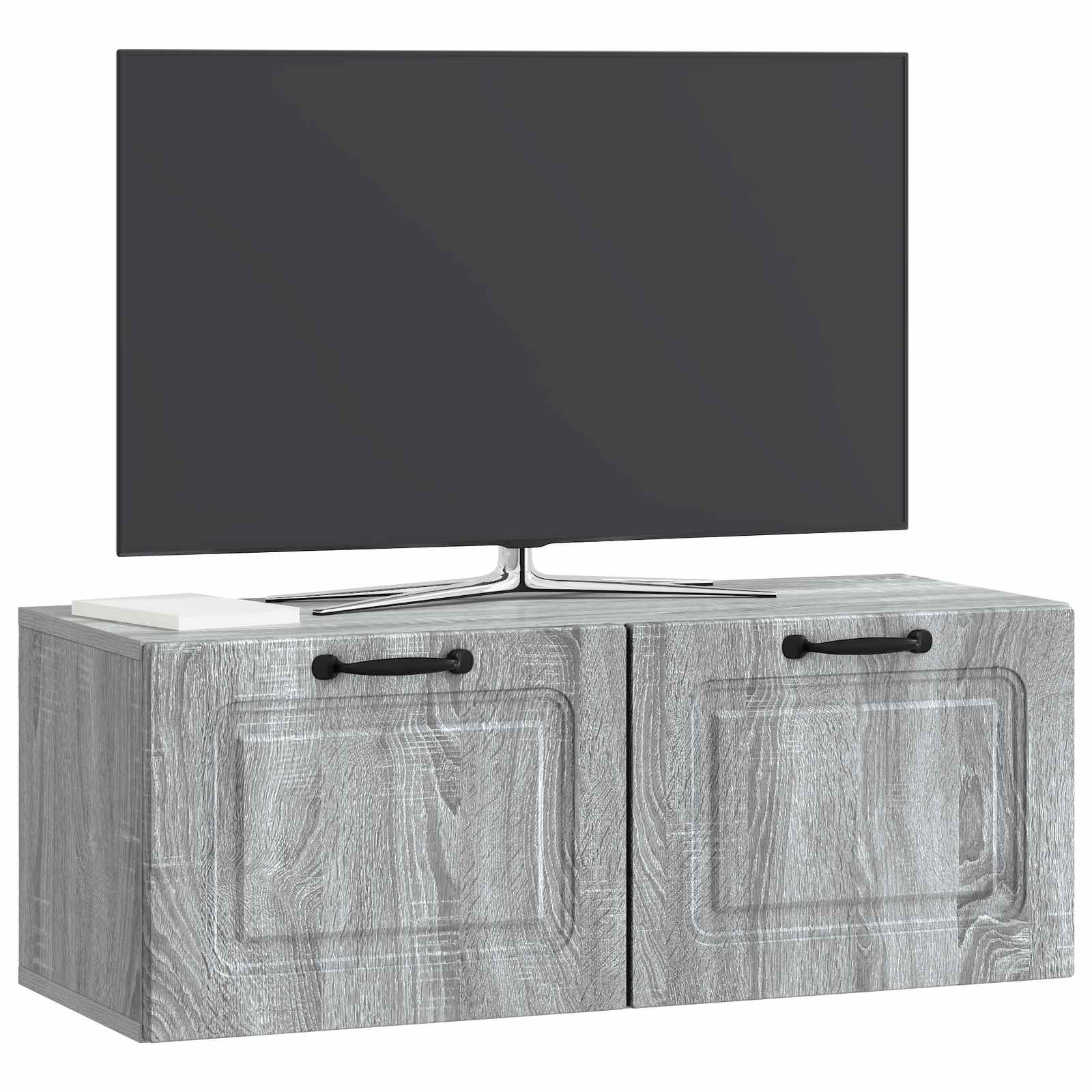 Gabinete de TV de parede sonoma cinzento 78,5 x 31 x 30 cm