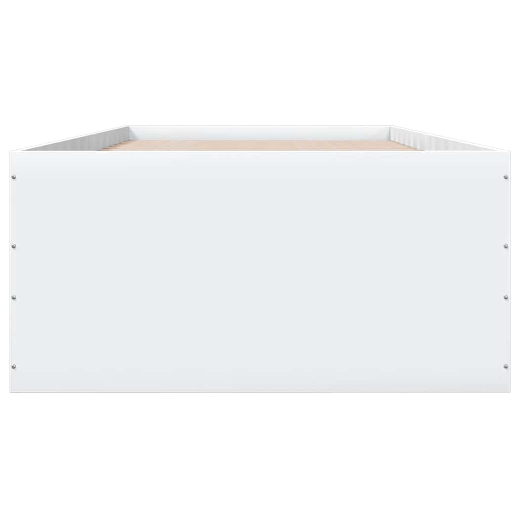 Estrutura de cama 100x200 cm derivados de madeira branco