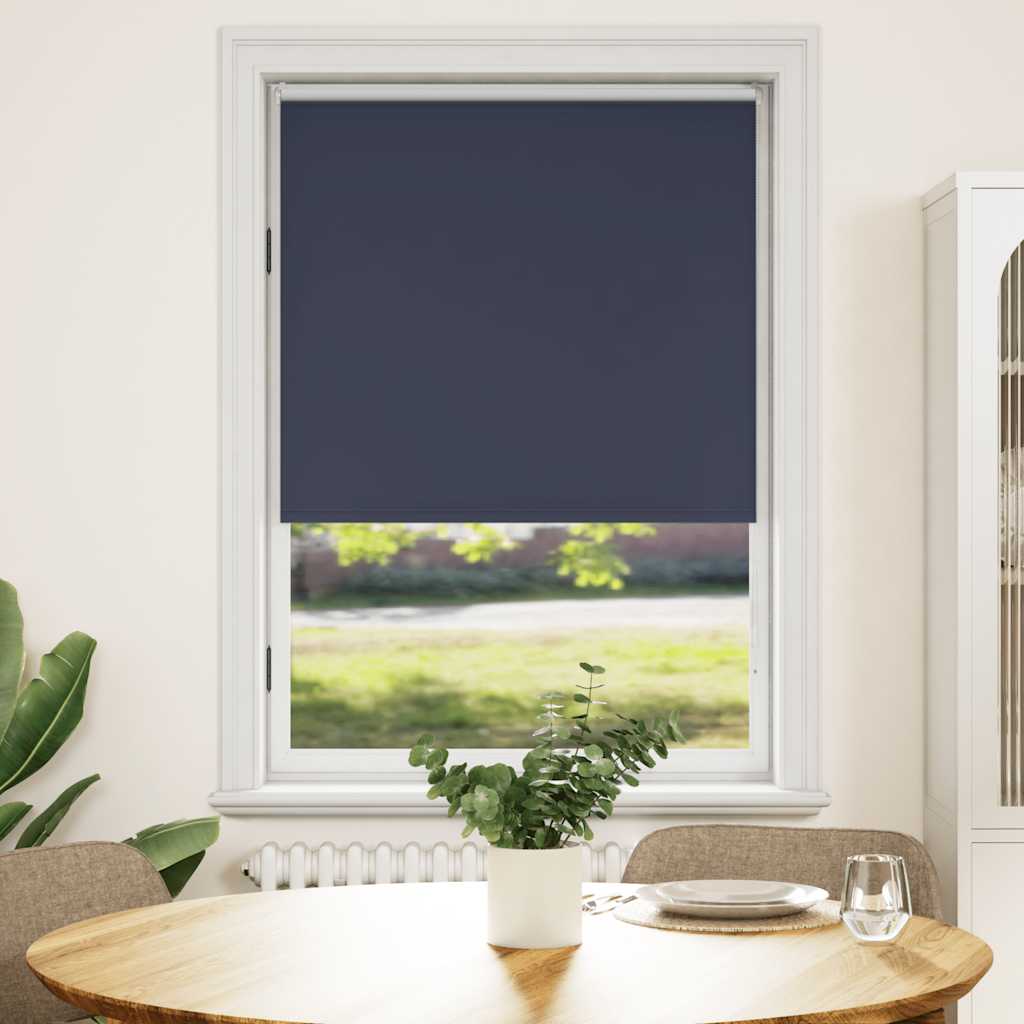 Cortina de rolo blackout, 104,4 x 175 cm, largura do tecido 100 cm, cor náutica.