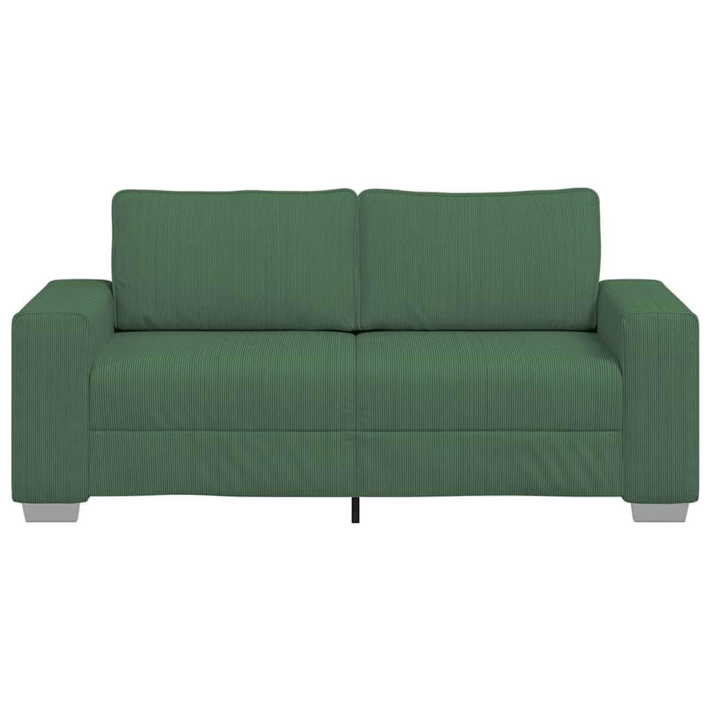 Sofá-luvas 180x77x82 cm tecido corduroy verde escuro