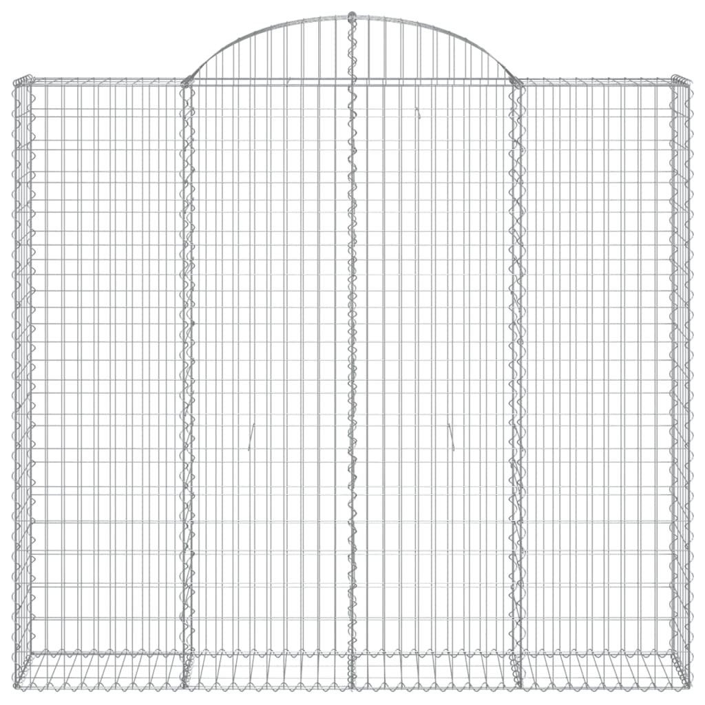 Cestos gabião arqueados 3pcs 200x30x180/200cm ferro galvanizado