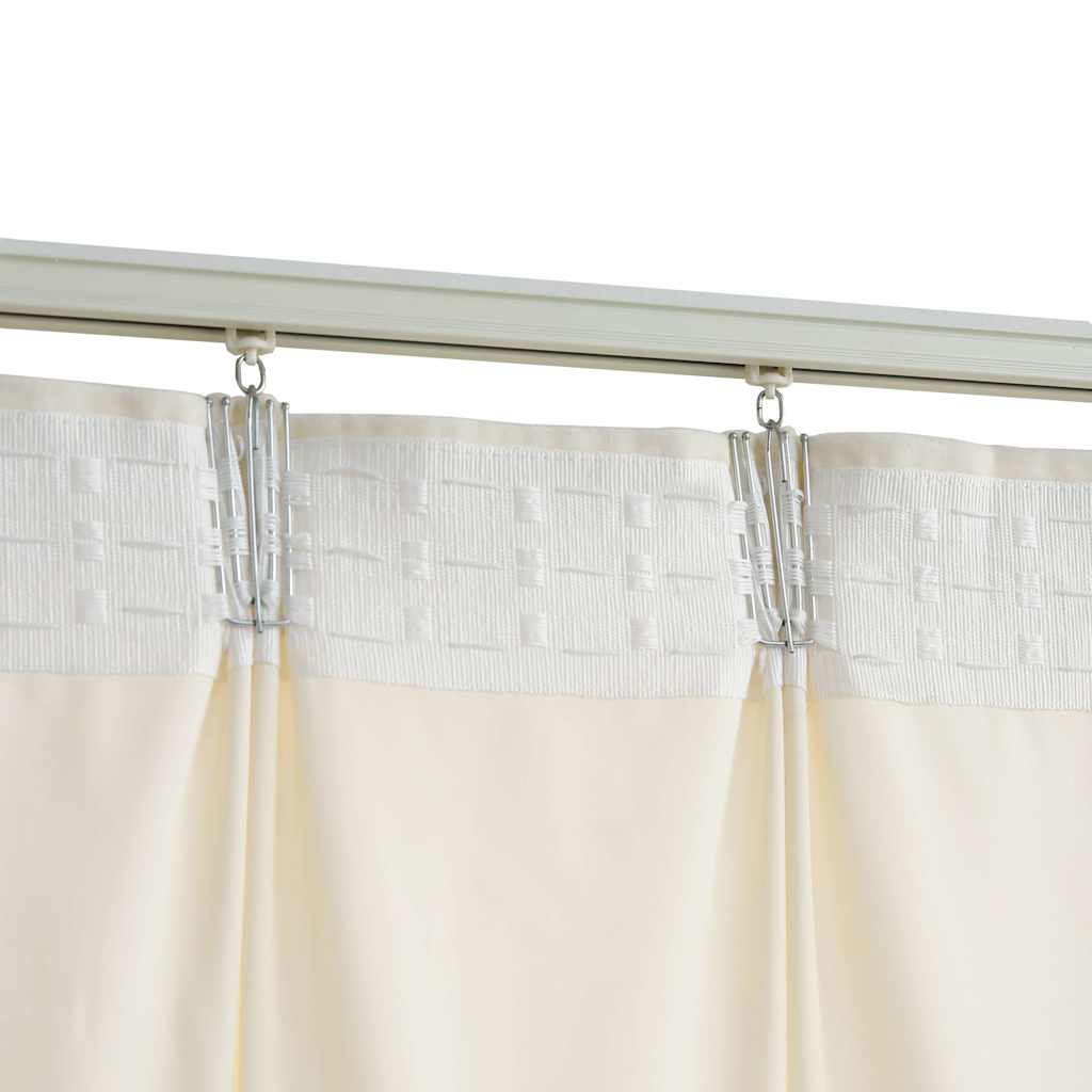 Cortinas blackout com ganchos 2 pcs 140x175 cm veludo cor creme