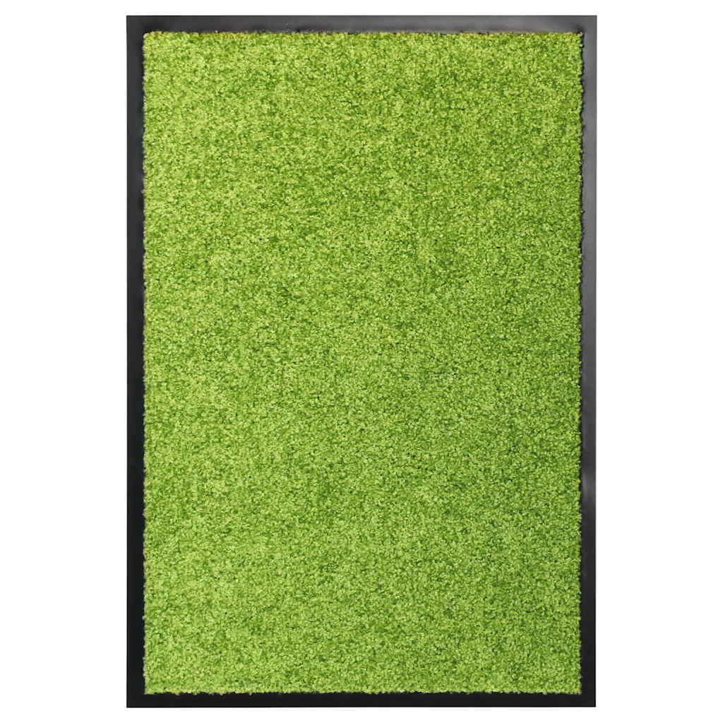 Tapete de porta lavável 40x60 cm verde