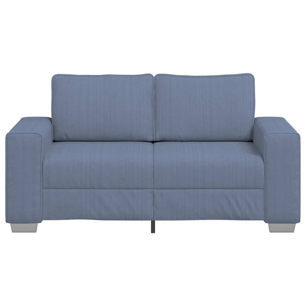 Sofá-luvas 160x77x82 cm tecido corduroy azul