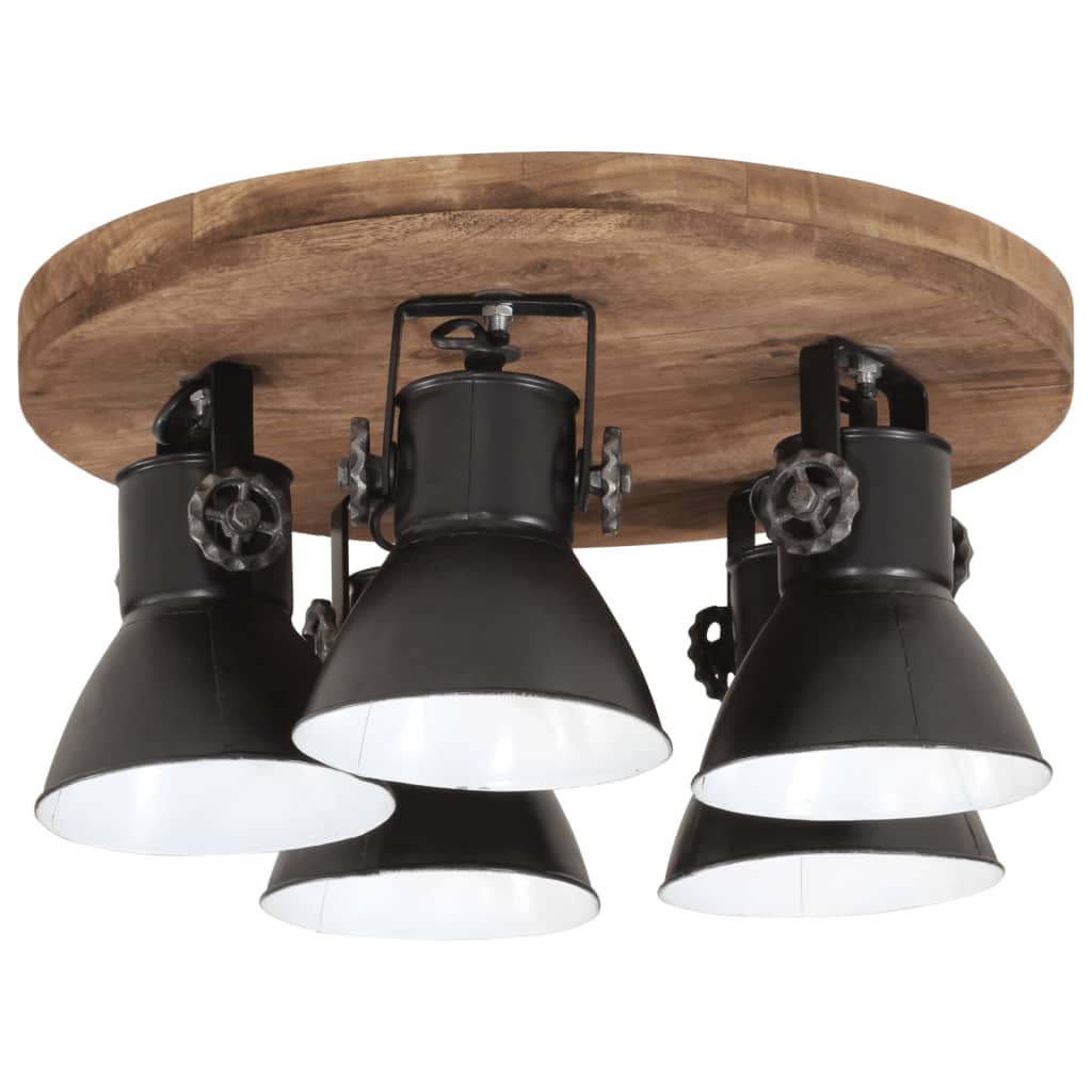 Candeeiro de teto 25 w 50x50x25 cm e27 preto