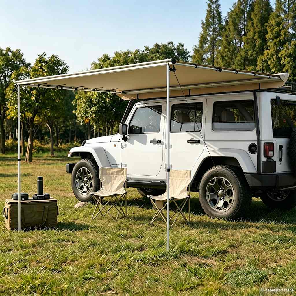 Toldo para autocaravana 2,4x3x2,15 m bege