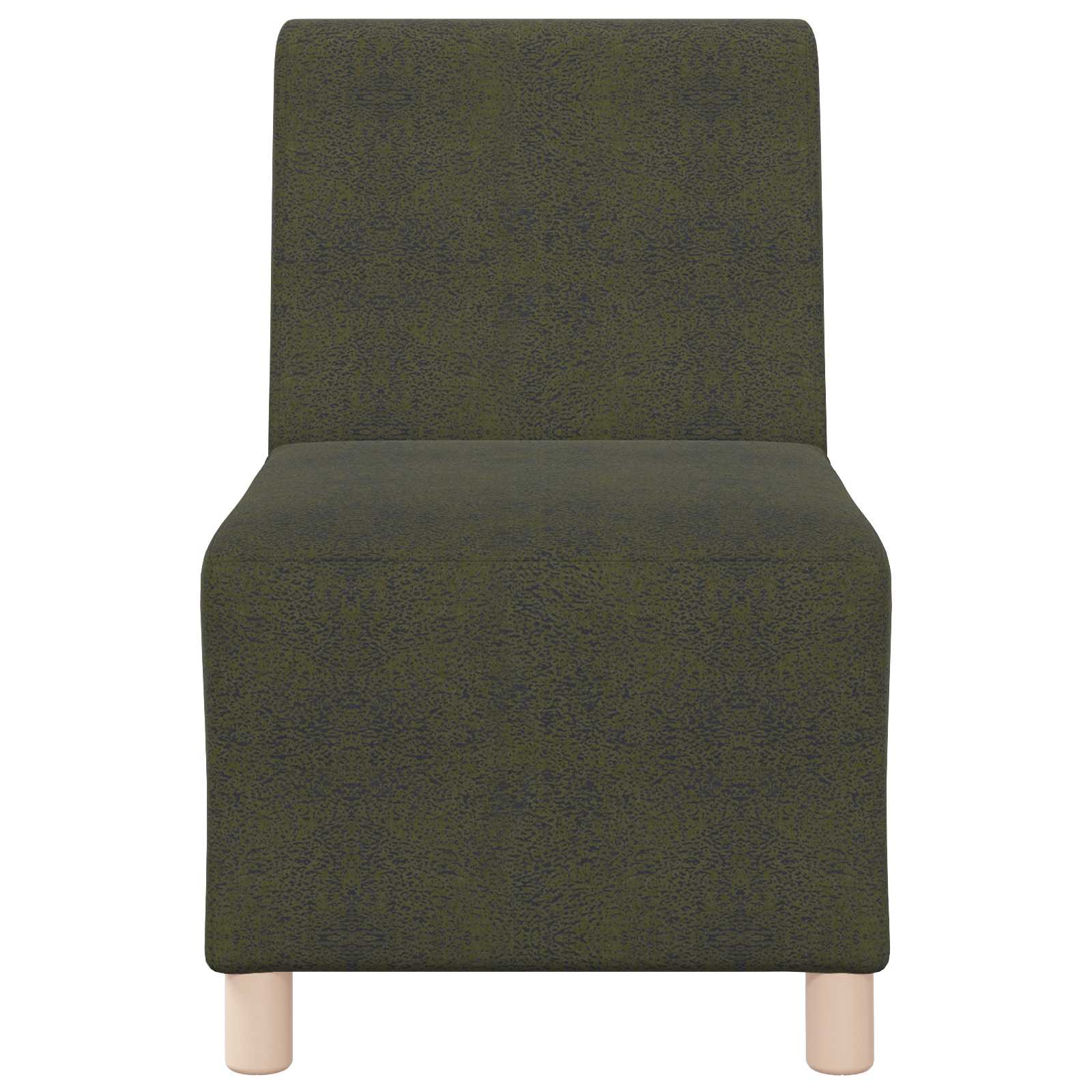 Unidade de sofá modular sem braços verde exército