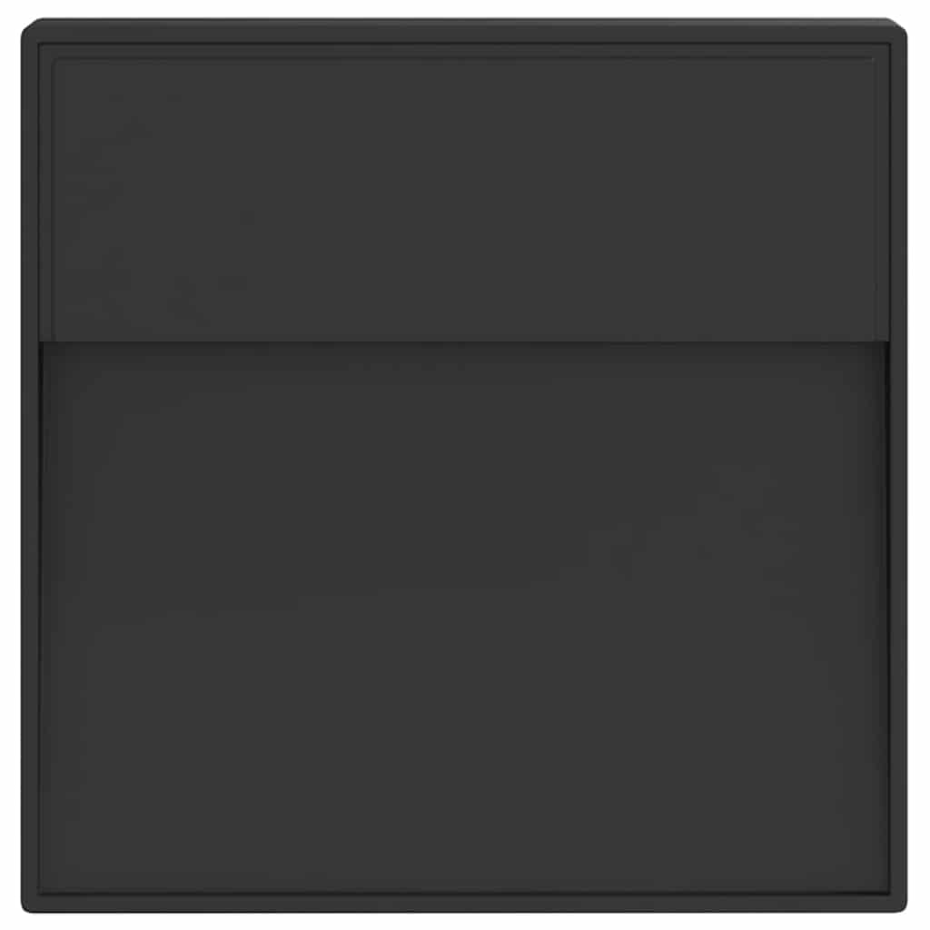 Candeeiro de parede LED para exterior alumínio fundido preto