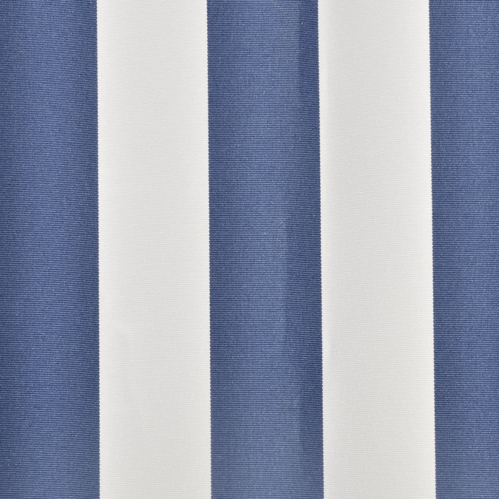 Tecido de substituição para toldo azul e branco 450x300 cm poliéster