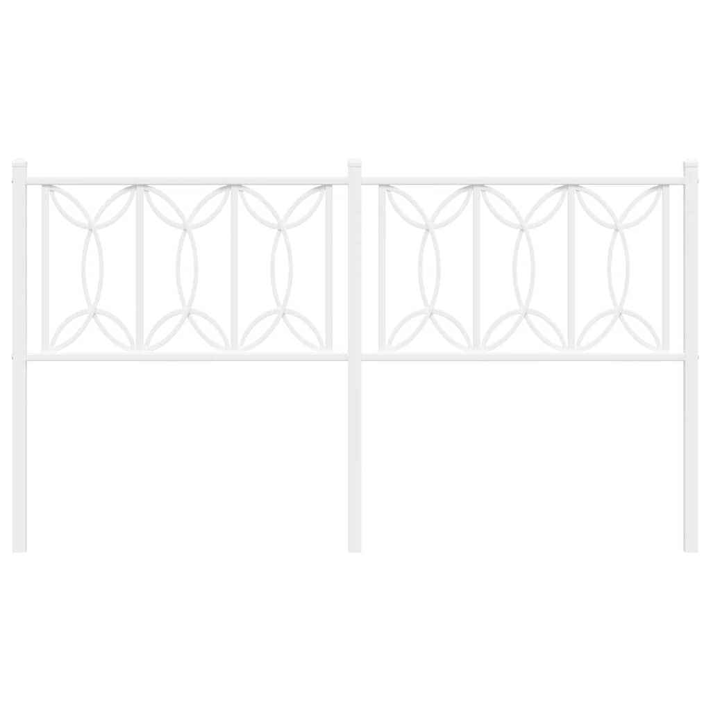 Cabeceira de substituição 160 cm metal branco