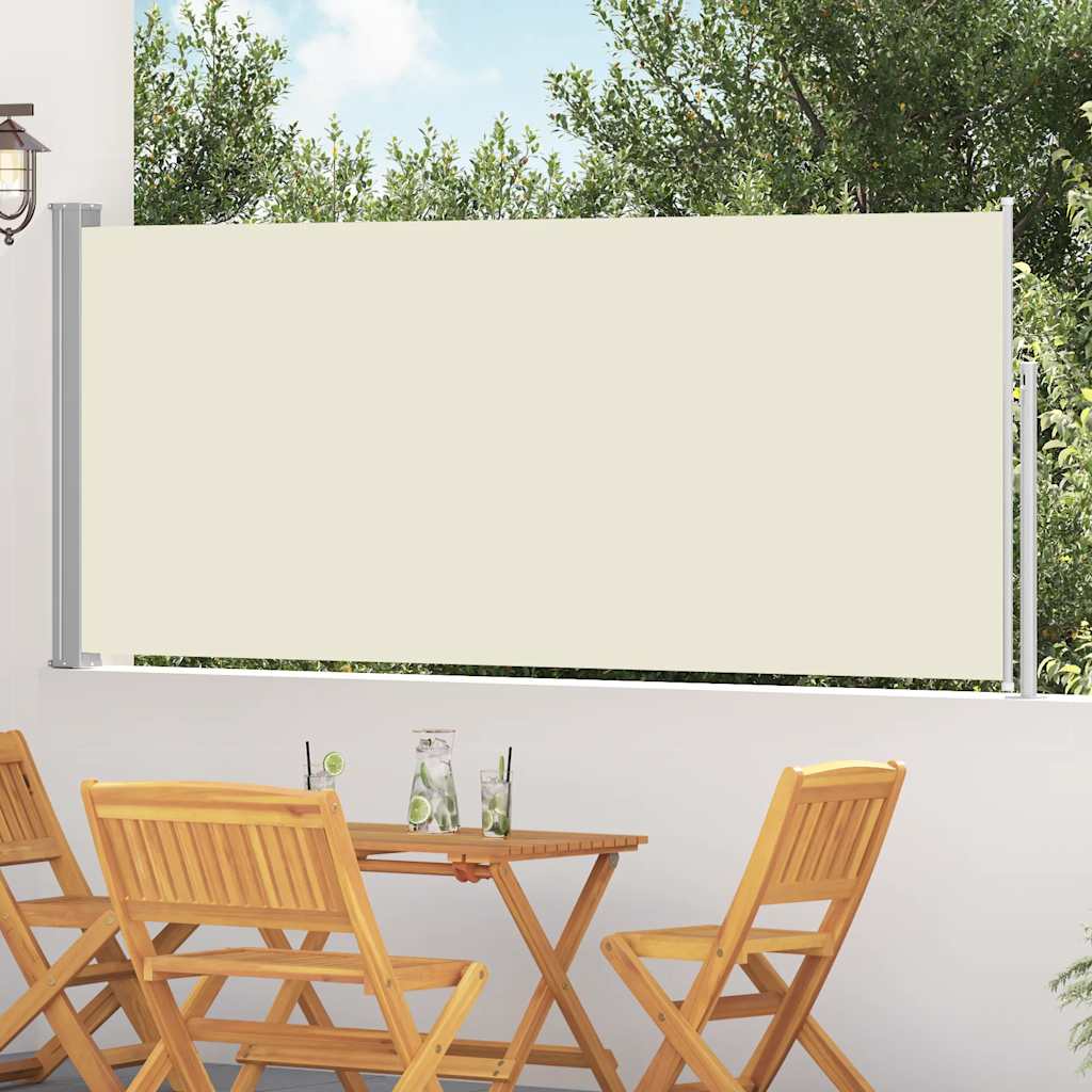Toldo lateral retrátil 120x300 cm creme