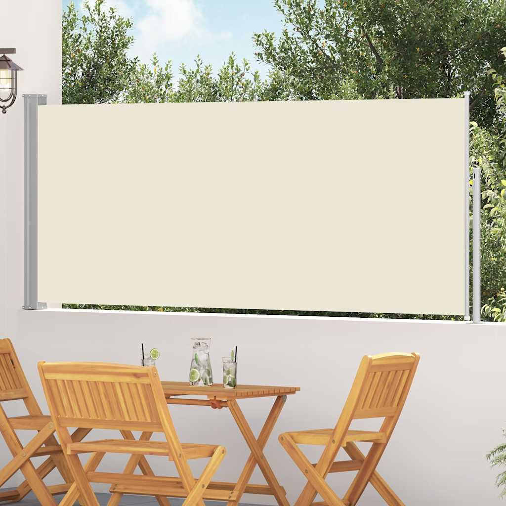 Toldo lateral retrátil 120x300 cm creme