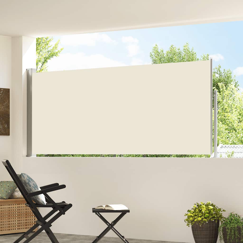 Toldo lateral retrátil 120x300 cm creme