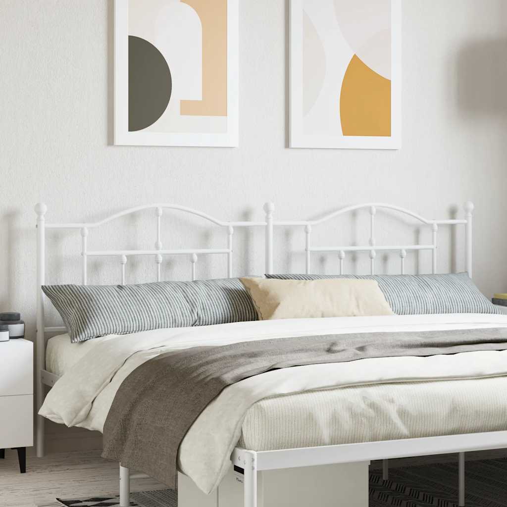 Cabeceira de substituição 200 cm metal branco