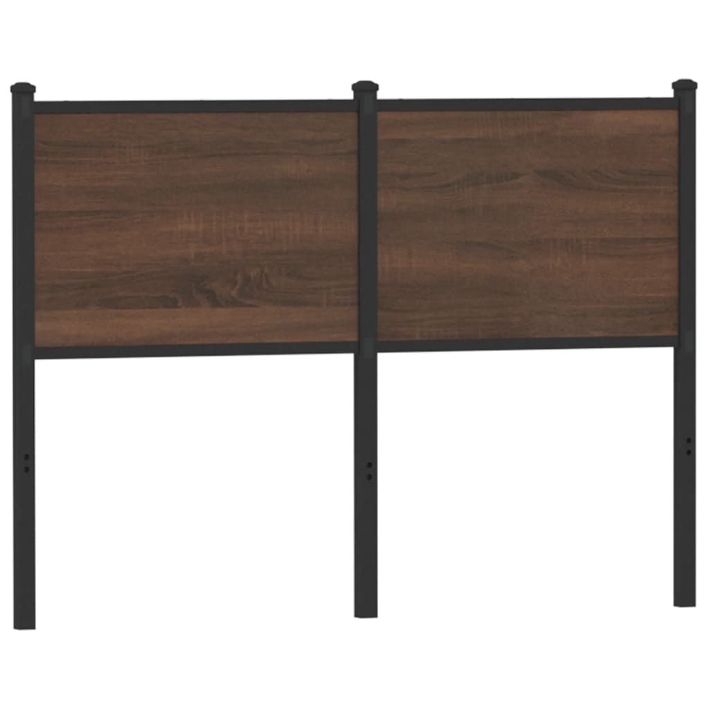 Cabeceira de substituição 120cm derivados madeira/aço carvalho castanho