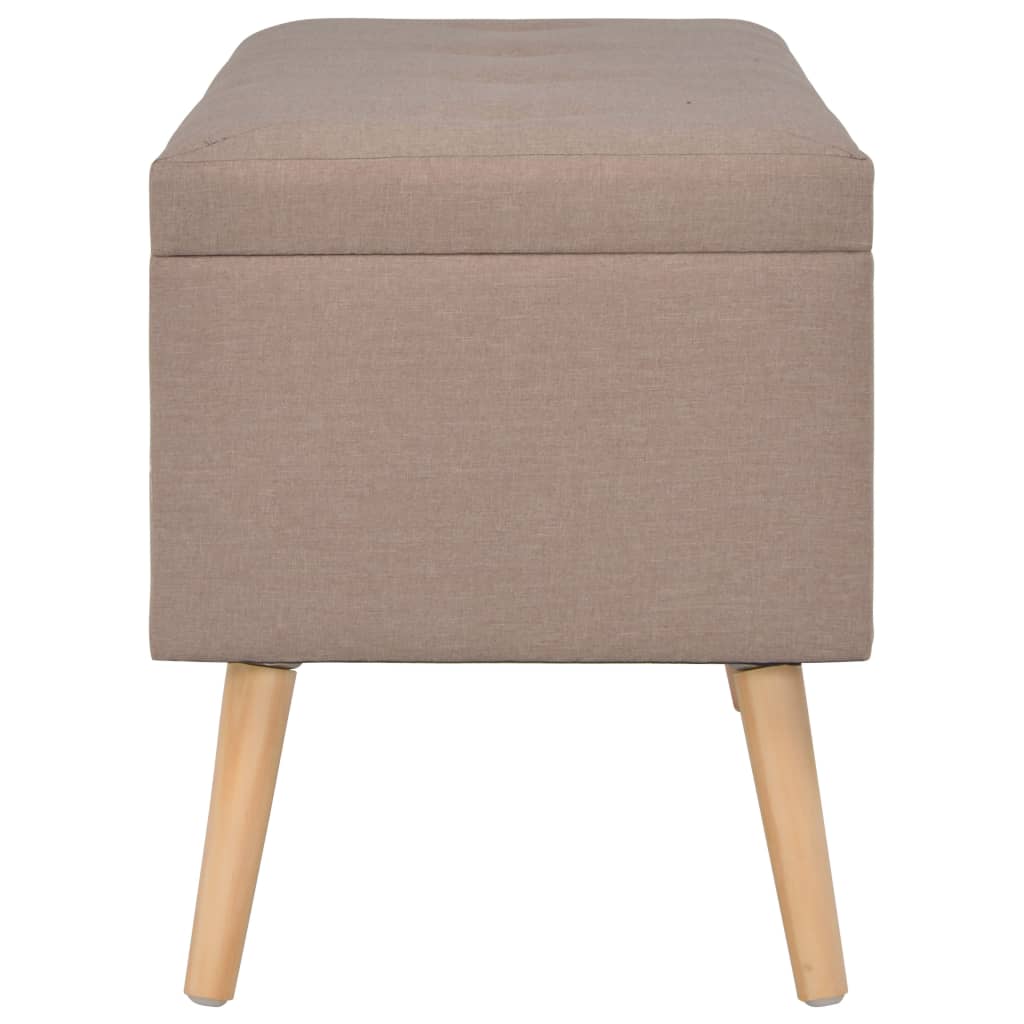 Bancos de arrumação 3 pcs tecido castanho