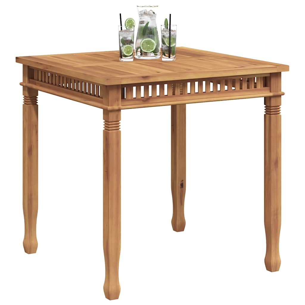 Mesa de jantar para jardim 80x80x80 cm madeira de teca maciça