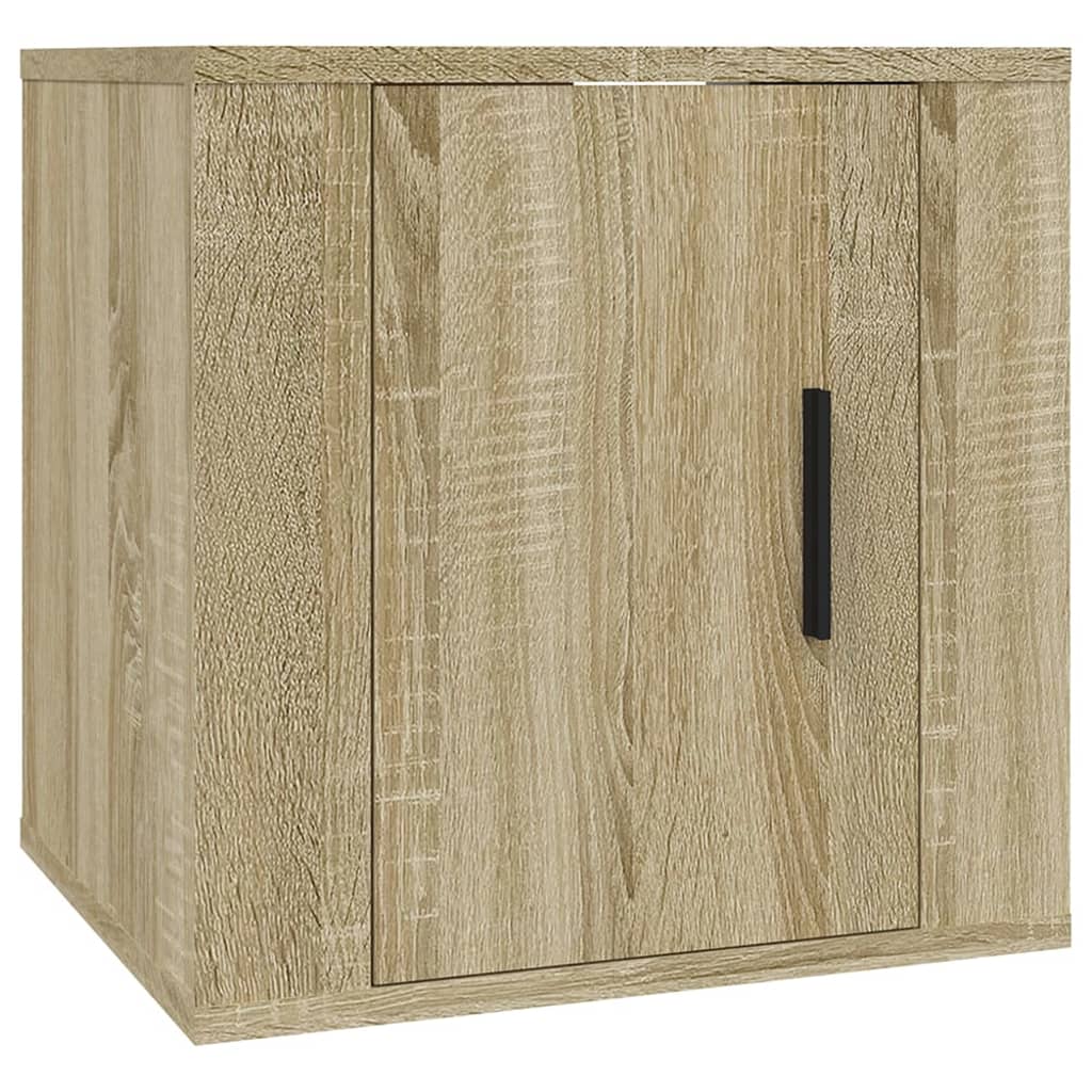 Móveis de TV de parede 2 pcs 40x34,5x40 cm carvalho sonoma