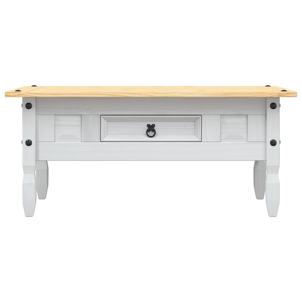 Mesa de centro corona pinho mexicano 100x55x44 cm branco