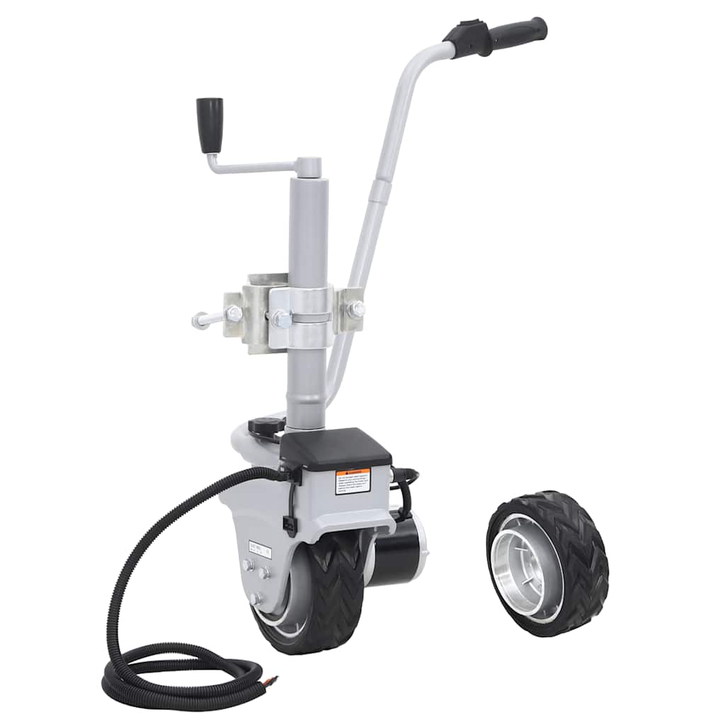 Roda jockey motorizada para atrelado alumínio 12 v 350 w