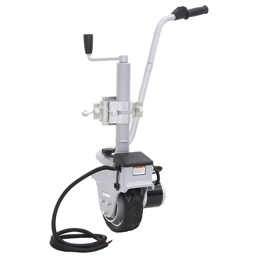 Roda jockey motorizada para atrelado alumínio 12 v 350 w