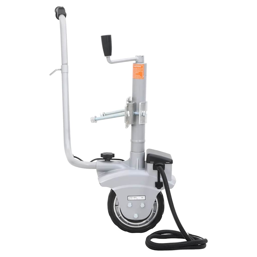 Roda jockey motorizada para atrelado alumínio 12 v 350 w
