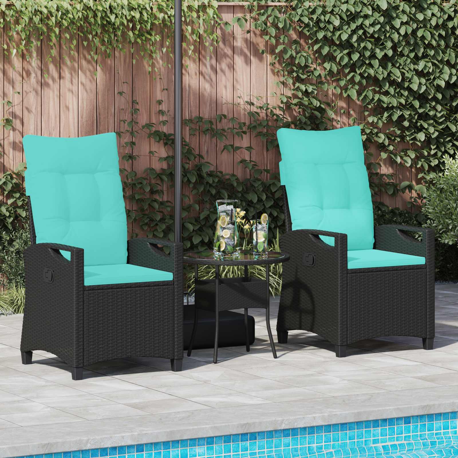 Cadeira de jardim 56 x 64 x 94 cm aço