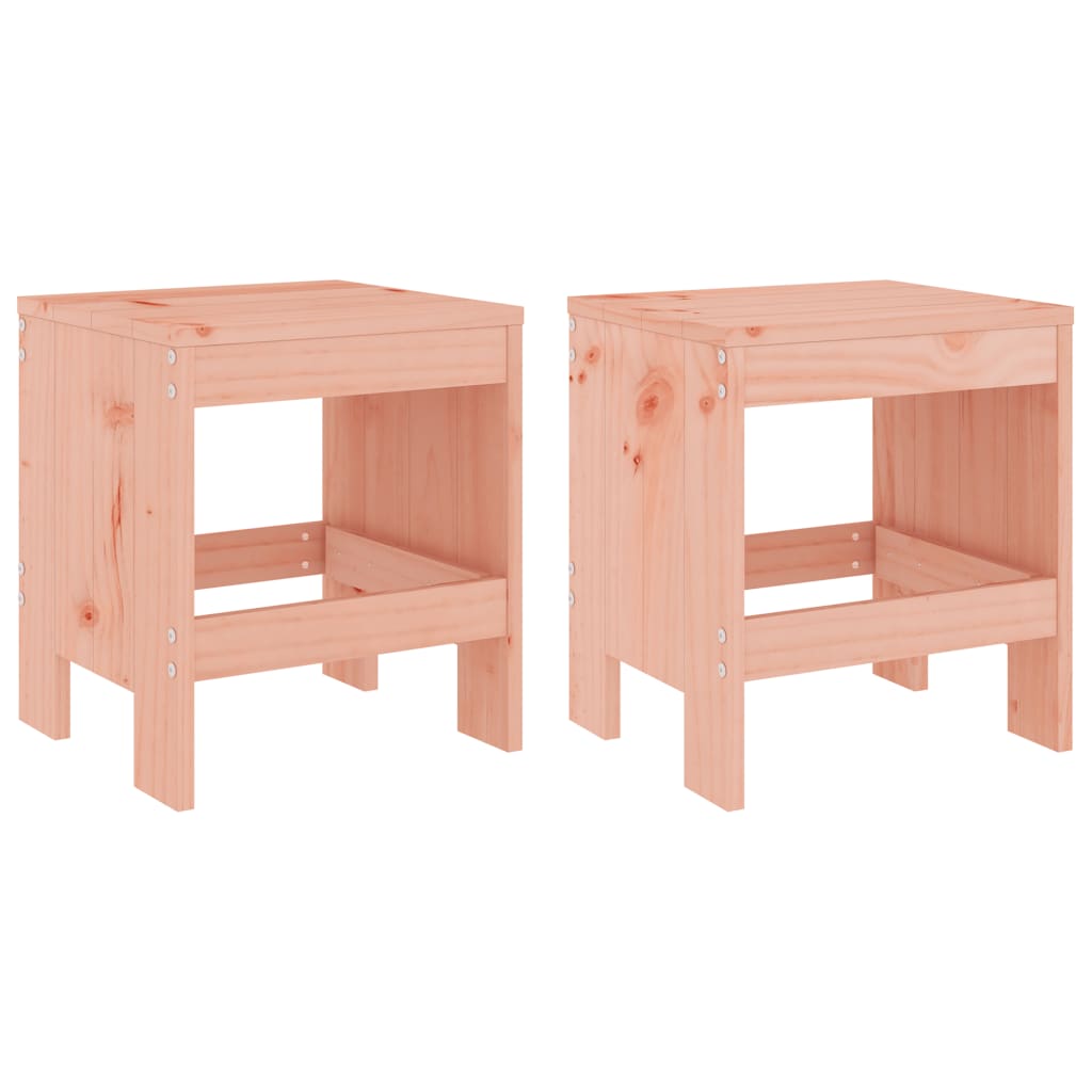 3 Pcs conjunto de bistrô para jardim madeira de douglas maciça