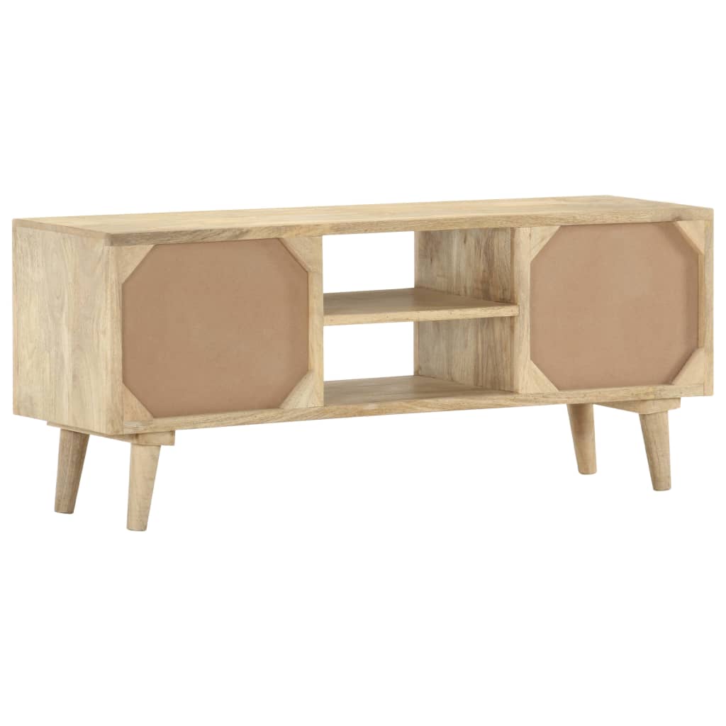 Móvel de TV 110x30x45 cm madeira de mangueira maciça