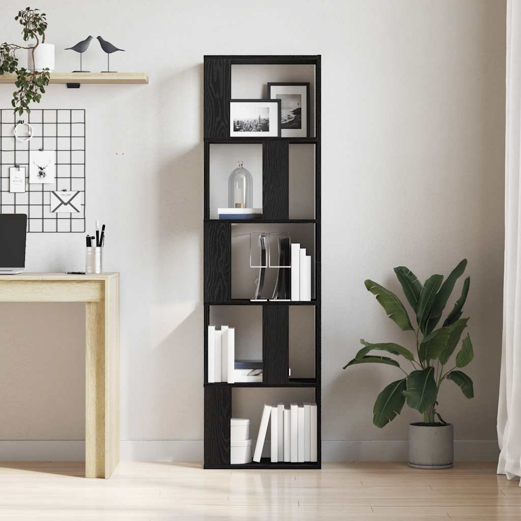 Estante/divisória 45x24x159 cm carvalho preto