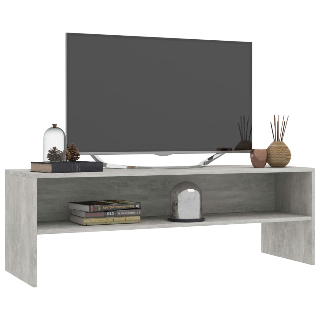Móvel de TV 120x40x40 cm derivados de madeira cinzento cimento