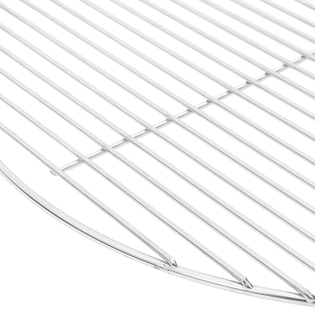 Grelha para churrasco redonda ø54 cm aço inoxidável 304