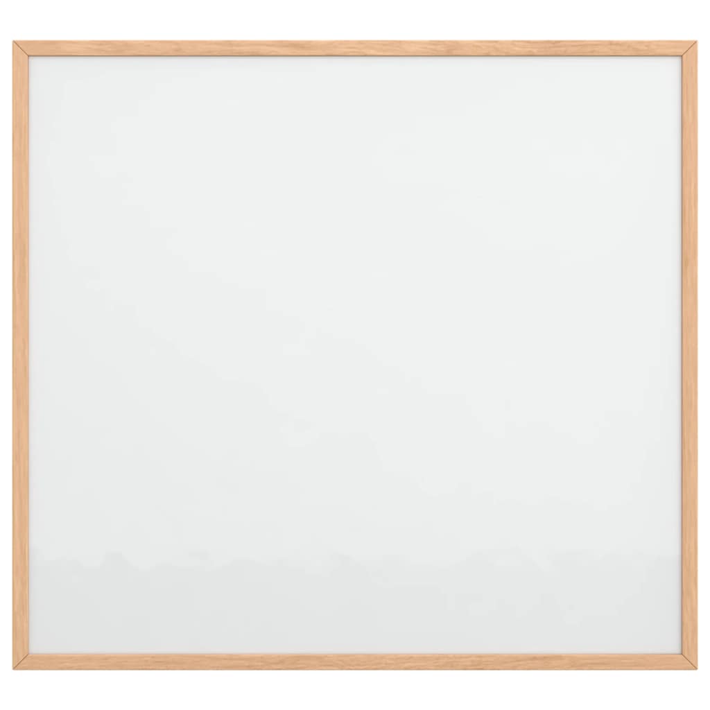 Quadro branco magnético com estrutura em madeira de pinho maciço 60x55 cm