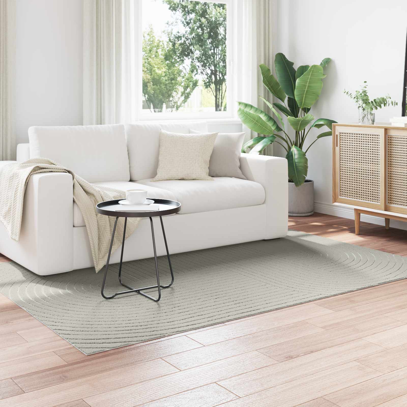 Tapetes de área retangular palmeras verde 160 x 230 cm