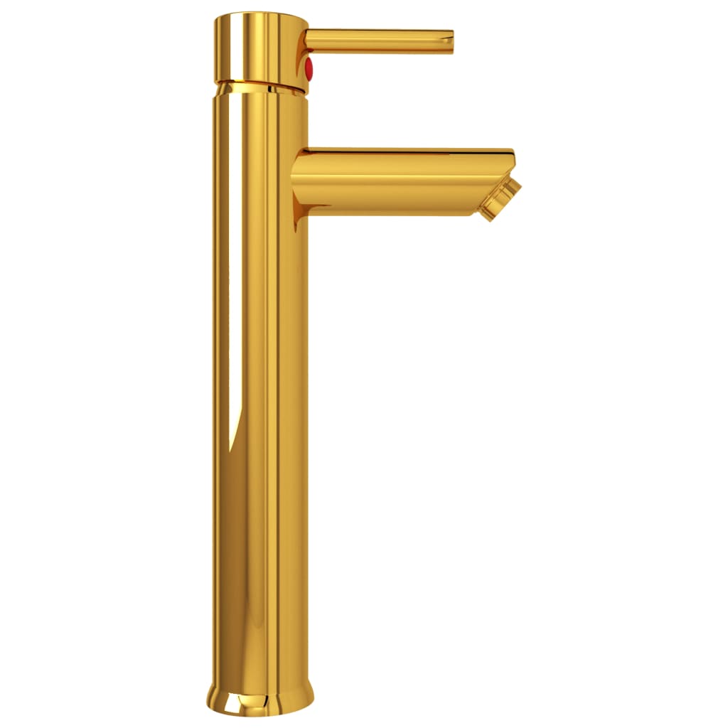 Torneira misturadora para casa de banho 12x30 cm dourado