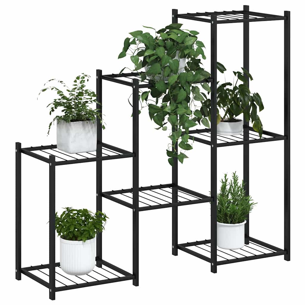 Suporte de vasos 83 x 25 x 80 cm ferro preto