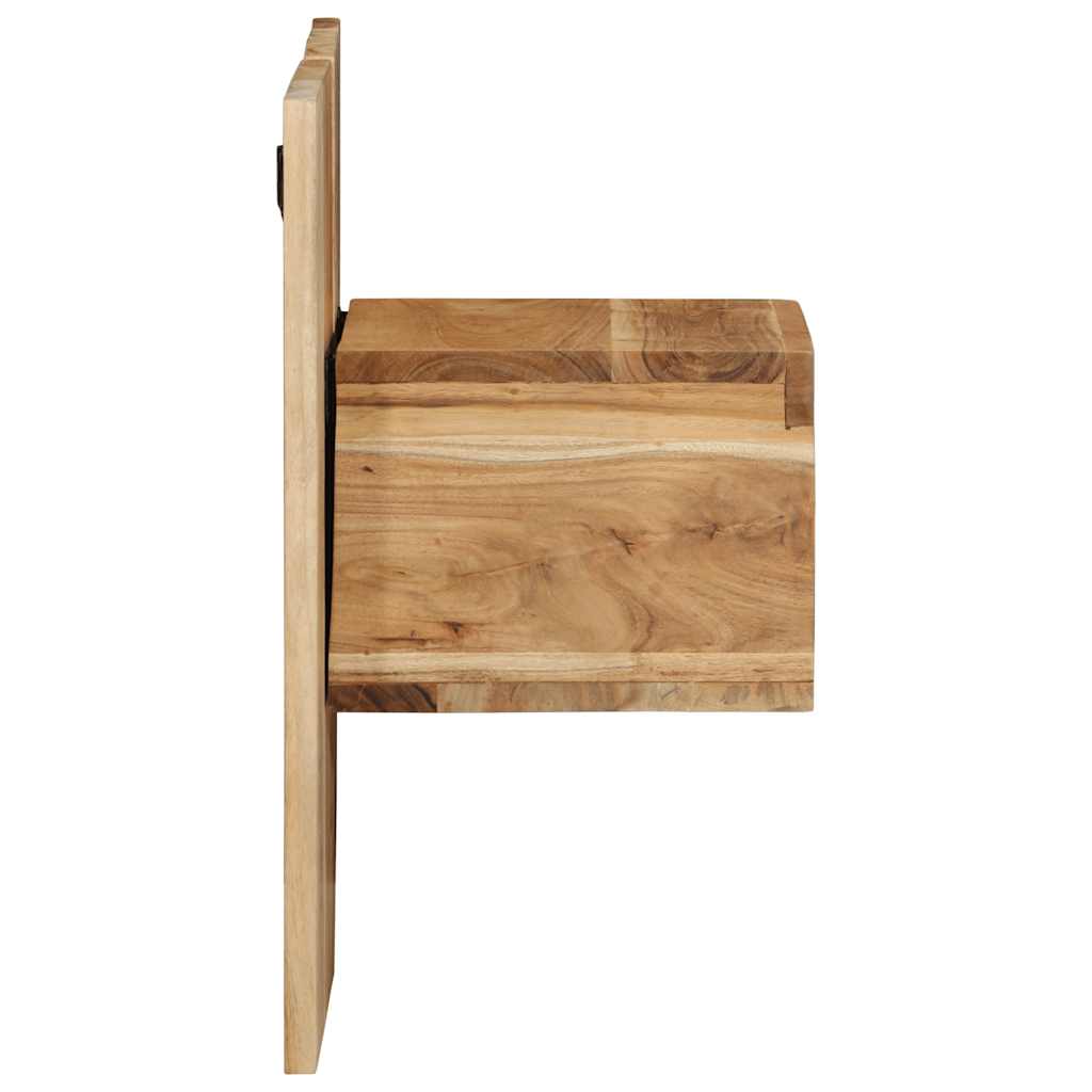 Mesa de cabeceira 50x27x50 cm madeira de acácia maciça