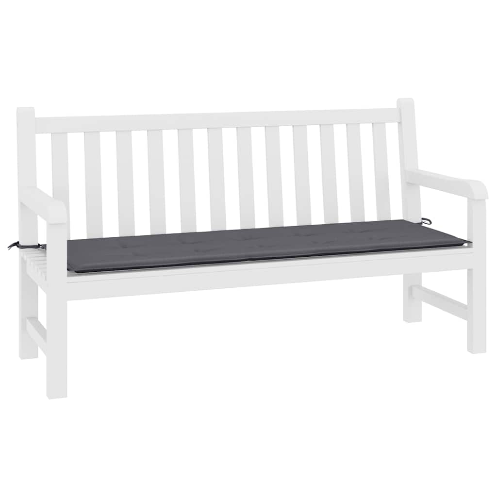 Almofadão p/ banco jardim 200x50x3 cm tecido oxford antracite