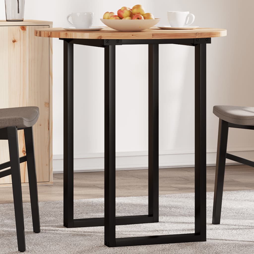 Tampo de mesa redondo ø70x2 cm madeira de acácia maciça