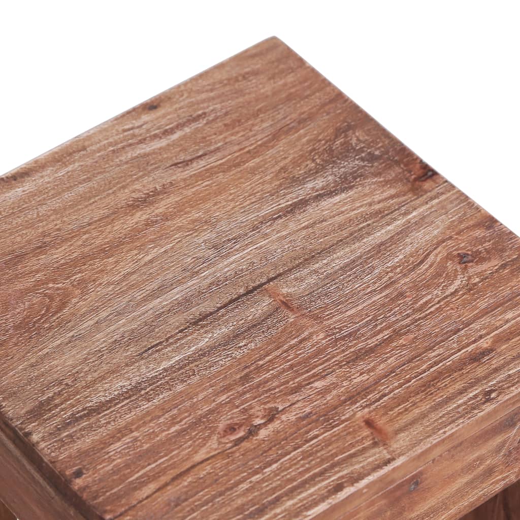 Mesa de centro 30x30x30 cm madeira de mogno maciça