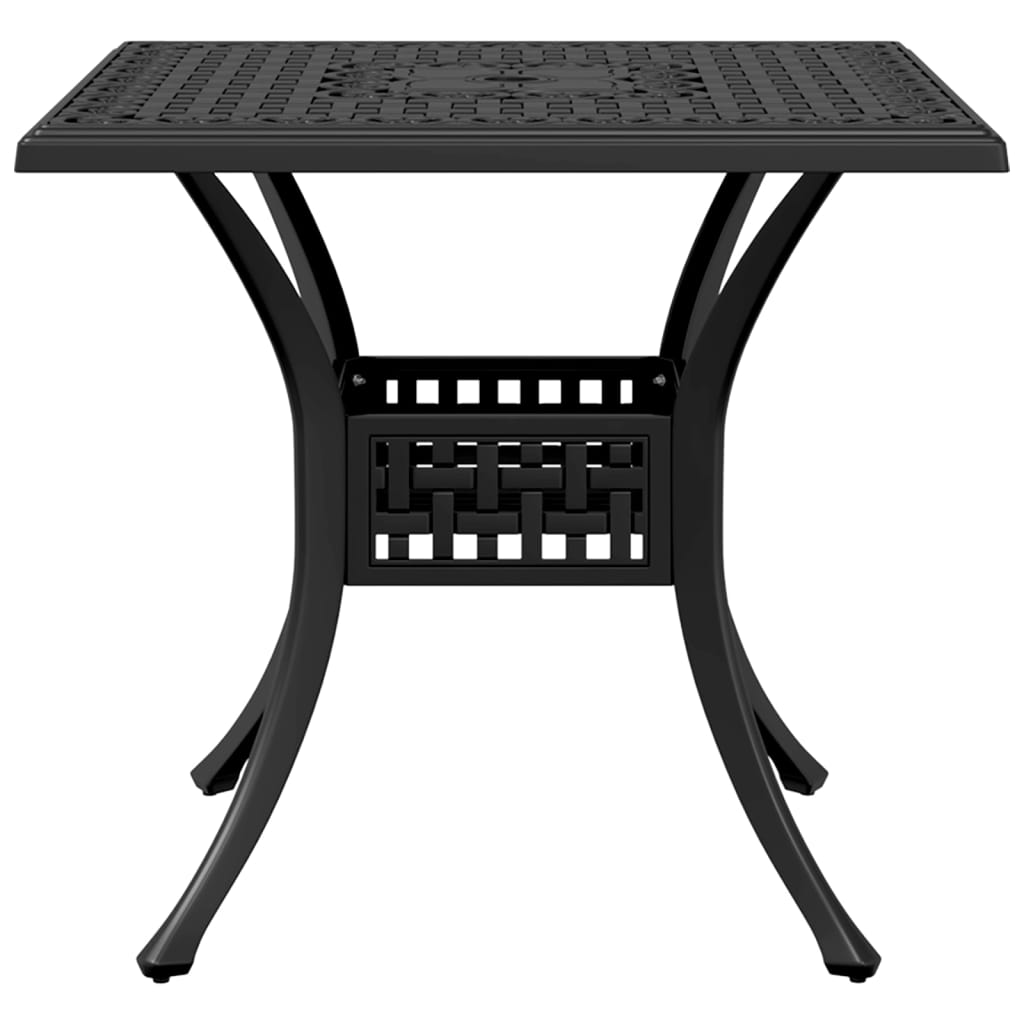 5 Pcs conjunto de jantar para jardim alumínio fundido preto