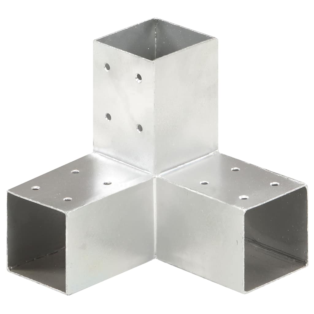 Bases para poste em forma de y 4 pcs 71x71 mm metal galvanizado