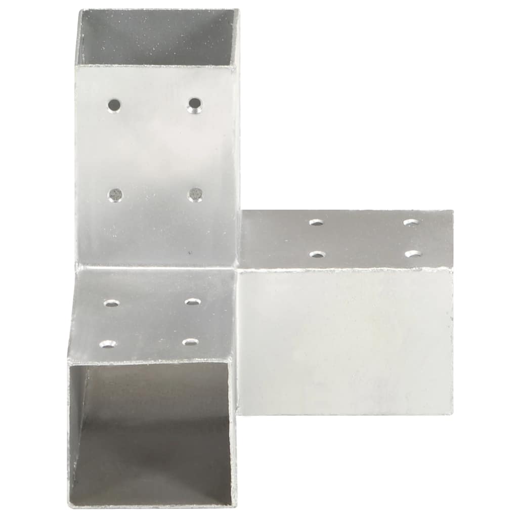 Bases para poste em forma de y 4 pcs 71x71 mm metal galvanizado