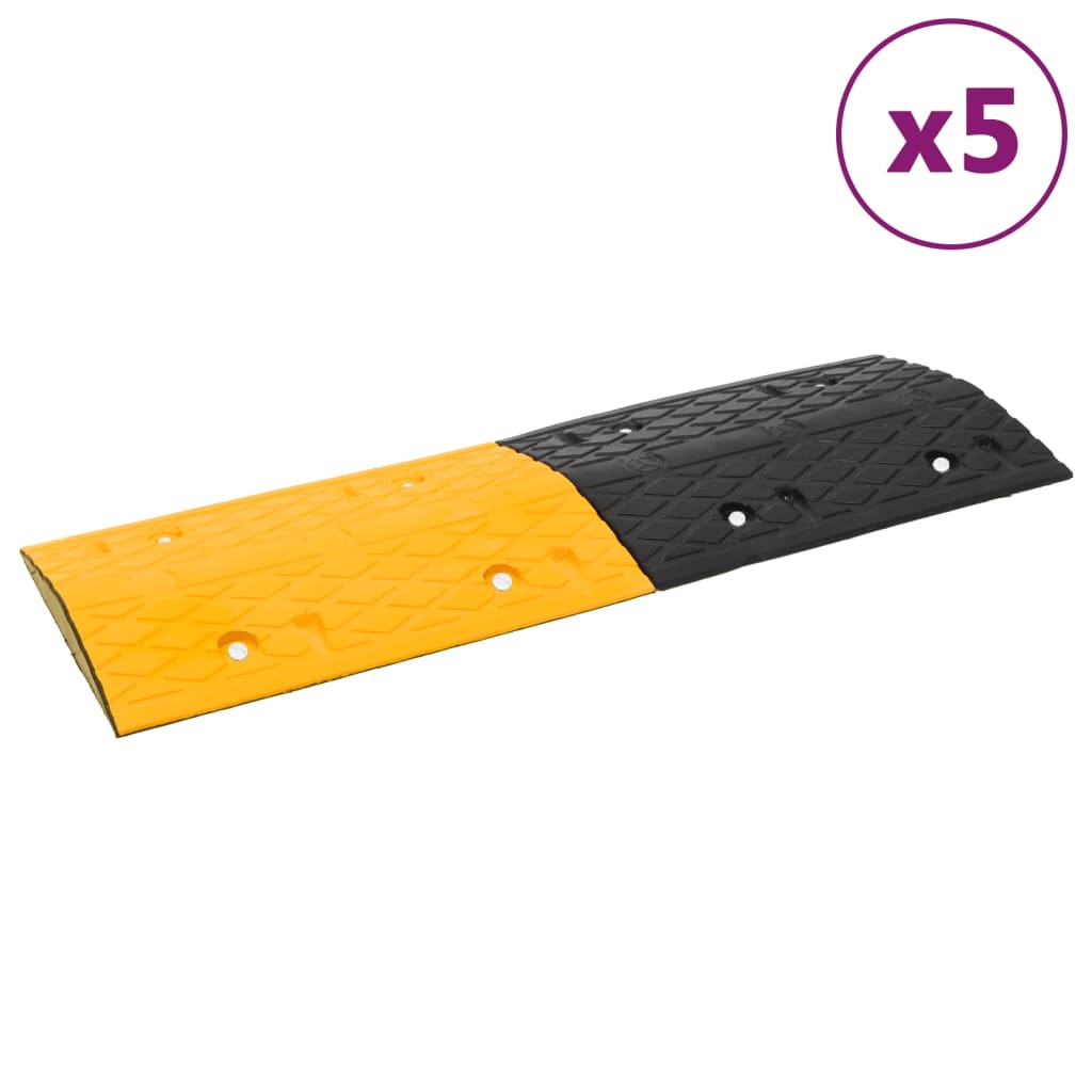 Lombas 5 pcs 97x32,5x4cm borracha amarelo/preto