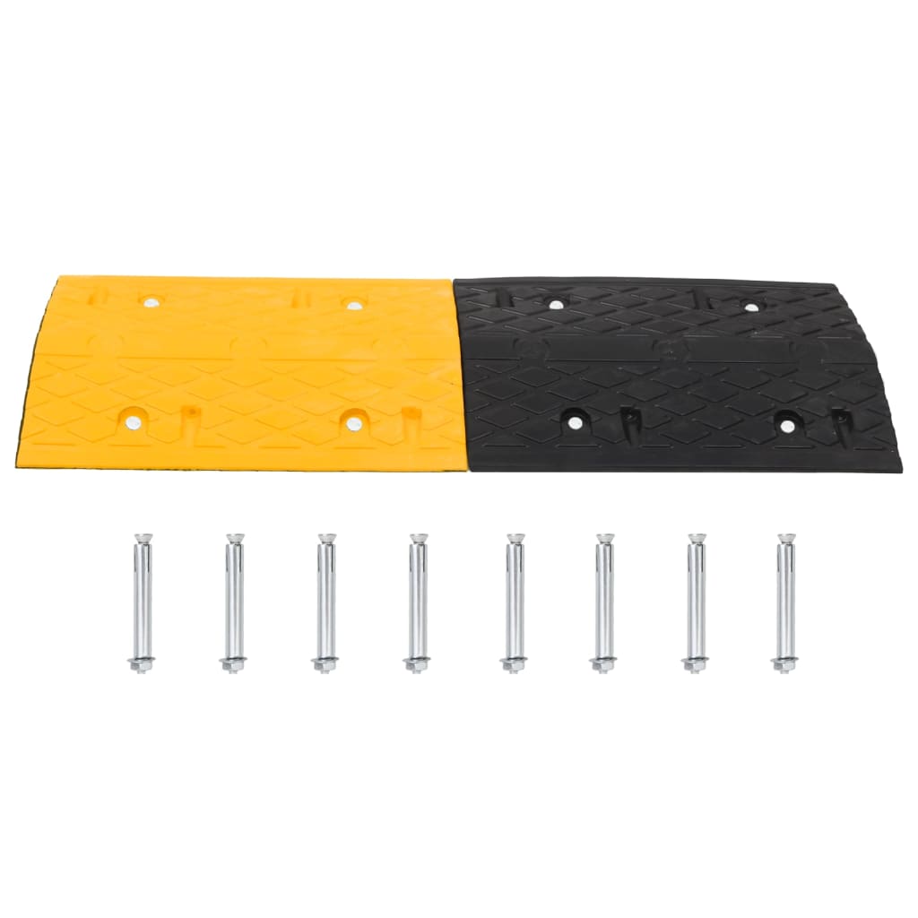 Lombas 5 pcs 97x32,5x4cm borracha amarelo/preto