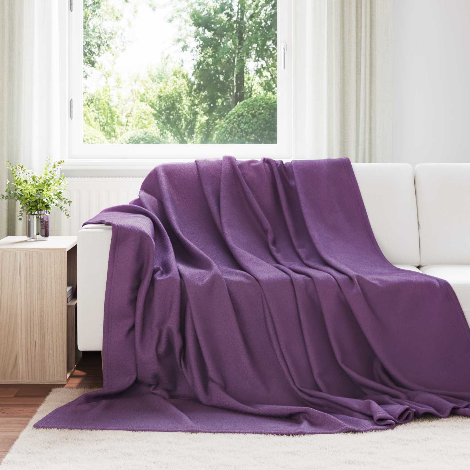 Cobertores de sofá 24 unid. roxo 240 x 220 cm 17.76 lã