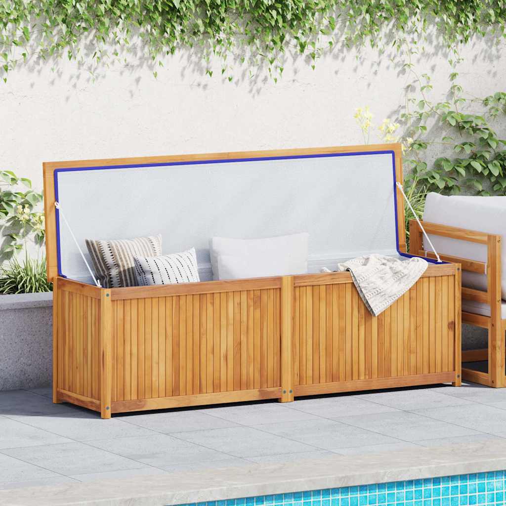 Caixa para jardim 175x50x55 cm madeira de teca maciça