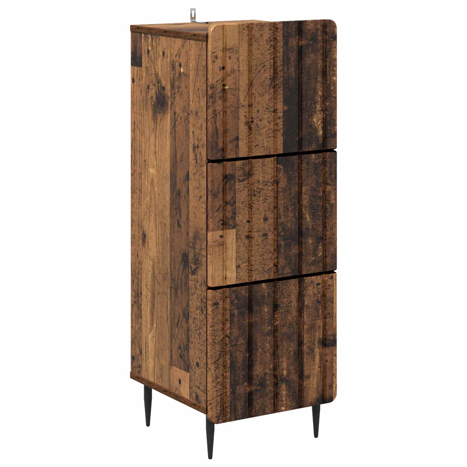 Gabinete de gavetas madeira antiga 33 x 34,5 x 92 cm