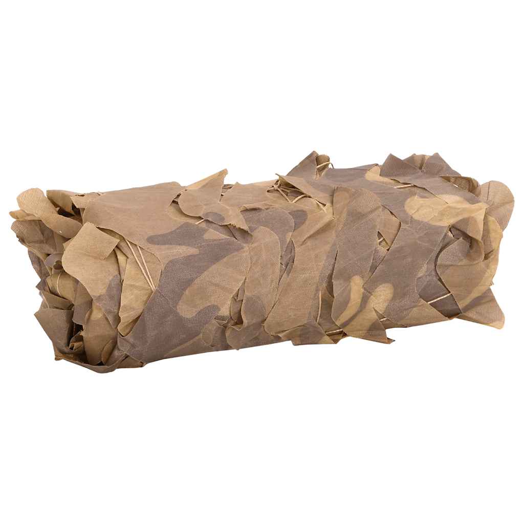 Rede de camuflagem com saco de arrumação 623x203 cm areia