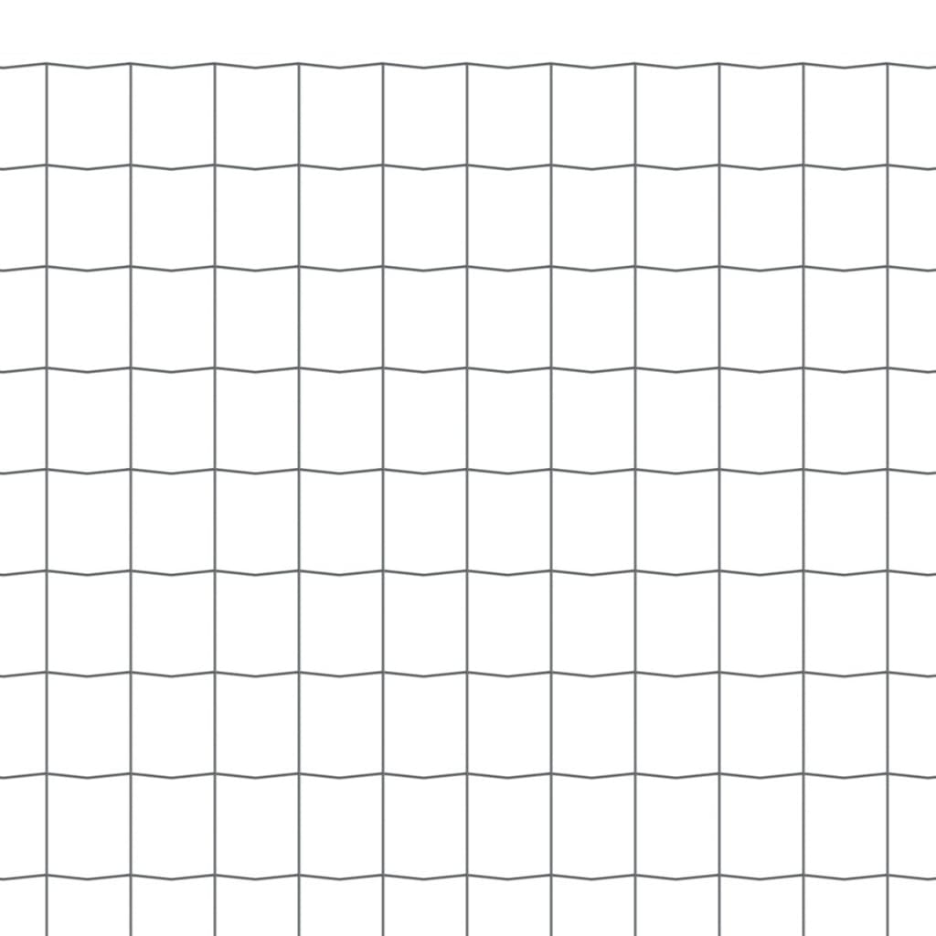 Cerca 10x1,2 m aço cinzento